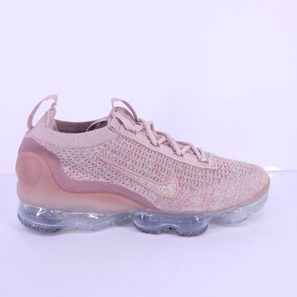 Nike Air VaporMax 2021 Flyknit Pink Beige Women’s 8.5 Running Shoes DJ9975-600 - Picture 1 of 15
